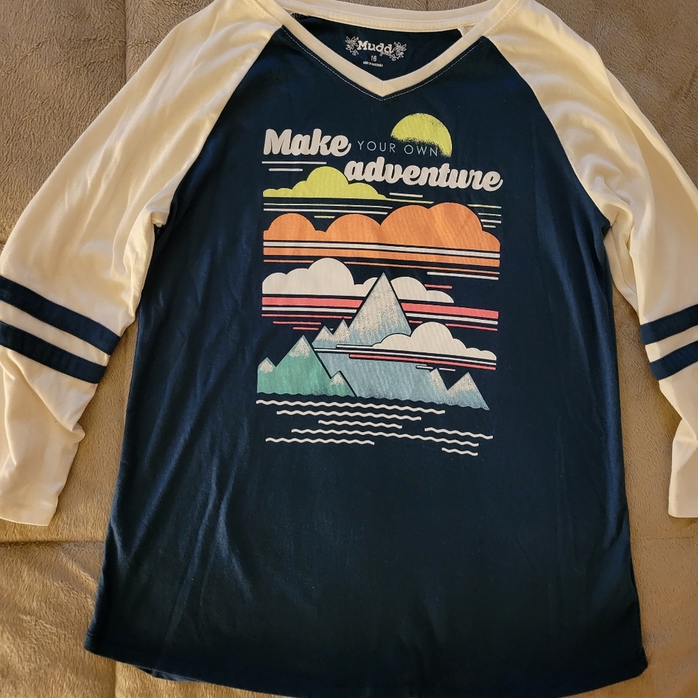 Mudd Girls 16 Baseball Tshirt